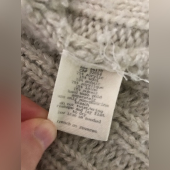 Urban Outfitters Pins and Needles Cozy Mohair Blend Cream Cocoon Cardigan S - Picture 14 of 14